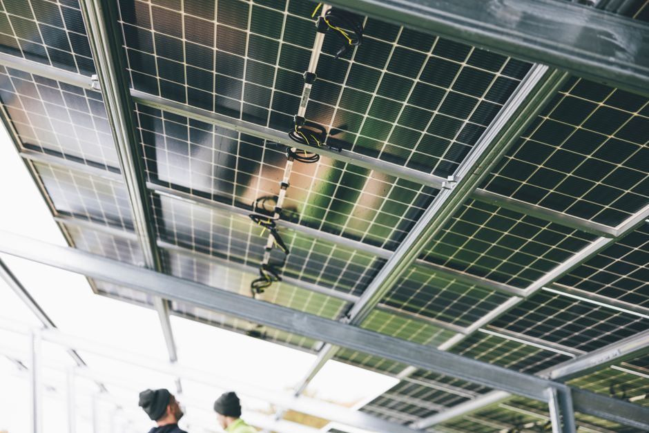 Solar power system installation on residential property